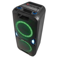 MEDION P67038 partygeluidssysteem (partyluidsprekers, karaoke, batterij, FM-radio, Bluetooth 5.0, compact systeem, 2x 220 watt, gekleurde LED, USB, AUX, 2x microfoonaansluiting) - thumbnail