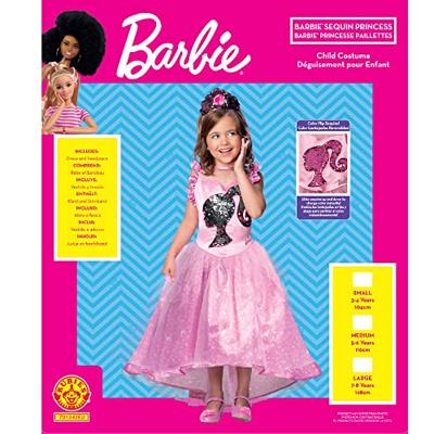 Kostuum Barbie Princess Jurk 3-4 Jaar