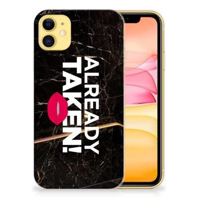 Apple iPhone 11 | Siliconen hoesje | met naam Already Taken Black