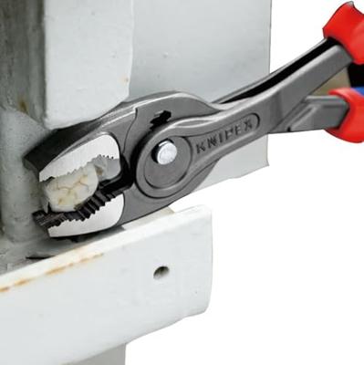 Knipex TwinGrip voor- en zijsnijtang | Meer-componentengreep | Grijs geatramenteerd | Lengte 250 mm | Zelfbedieningskaart/blister - 82 02 250 SB