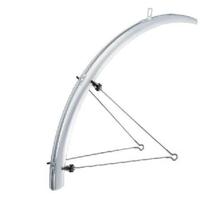 Voorspatbord 28" kunststof 50 mm - zilver / transparant - thumbnail