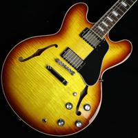 Gibson Original Collection ES-335 Figured Iced Tea semi-akoestische gitaar met koffer - thumbnail