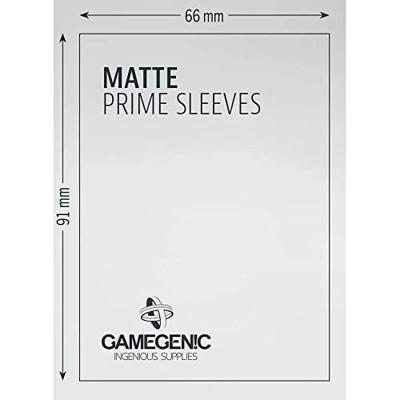 Gamegenic - Sleeves Matte Prime Yellow (100 Sleeves)