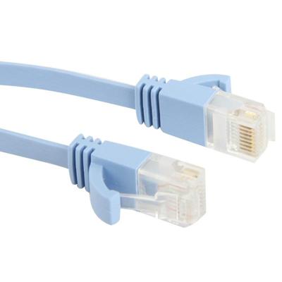 CAT6 Ultra-dunne platte Ethernet Network LAN kabel lengte: 20 m (Baby blauw)