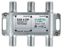 Axing BAB 4-20P Kabel-TV lasdoos 4-voudig 5 - 1218 MHz - thumbnail