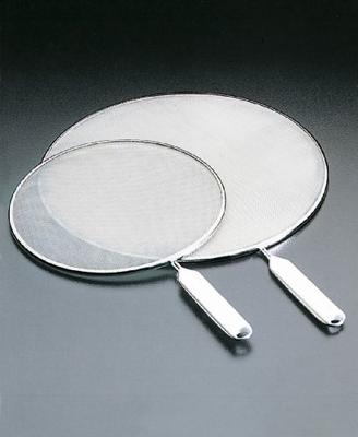 Metaltex antispatscherm 26 + 29 cm witte greep/rvs