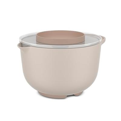 Mepal Beslagkom met spatdeksel 3L chalk