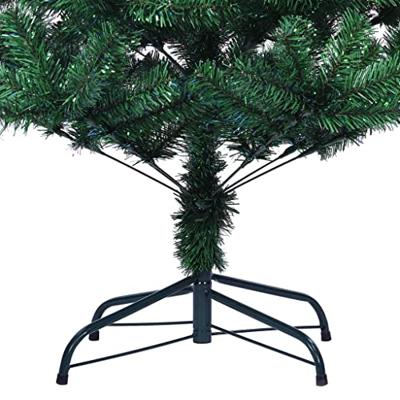 VidaXL Kunstkerstboom met iriserende uiteinden 210 cm pvc groen VidaXL Kunstkerstboom met iriserende uiteinden 210 cm pvc groen