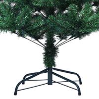 Kunstkerstboom met iriserende uiteinden 210 cm PVC groen - thumbnail