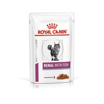 Royal Canin Veterinary Renal met vis natvoer kat (in saus) 4 dozen (48 x 85 g) Royal Canin Veterinary Renal met vis natvoer kat (in saus) 4 dozen (48 x 85 g)