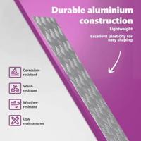 VidaXL Trap tread rechthoekig 4 pcs zilver 90 x 40 cm aluminium - thumbnail