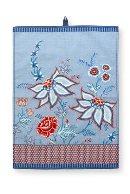 Pip Studio Flower Festival Theedoek Blauw