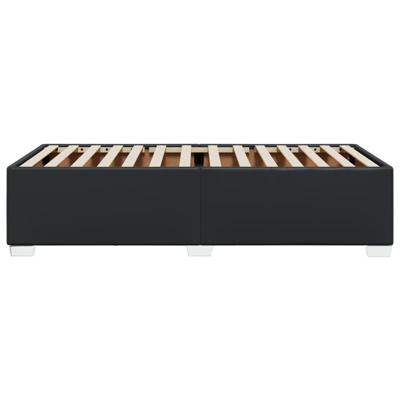 Bedframe kunstleer zwart 100x200 cm