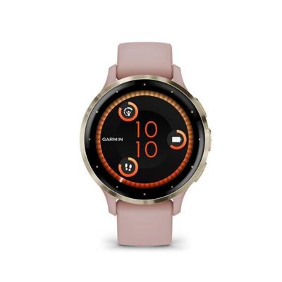 Garmin Venu 3S 3,05 cm (1.2") AMOLED 41 mm Digitaal 390 x 390 Pixels Touchscreen Goud, Roze Wifi GPS