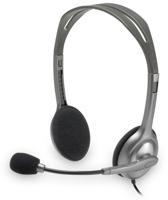 Logitech H110 On Ear headset Kabel Stereo Grijs Ruisonderdrukking (microfoon) Computer - thumbnail