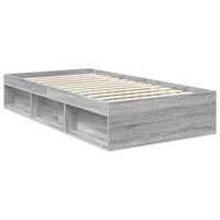 Bedframe Grijs Sonoma 100 x 200 cm Massief grenenhout - thumbnail
