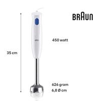 Braun MQ10.202M Staafmixer Wit - thumbnail