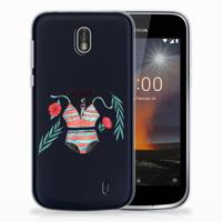 Nokia 1 Telefoonhoesje met Naam Boho Summer - thumbnail
