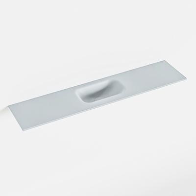 MONDIAZ EDEN Clay solid surface inleg wastafel voor toiletmeubel 100cm. Positie wasbak midden