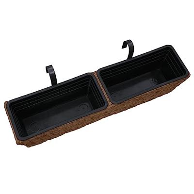 VidaXL Plantenbakken 2 st waterhyacint bruin