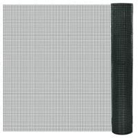 VidaXL Kippengaas 25x1 m gegalvaniseerd staal met pvc-coating groen - thumbnail