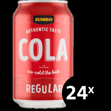Jumbo Cola Regular Blik 24 x 330 ml Jumbo Cola Regular Blik 24 x 330 ml