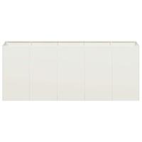 Plantenbak 200x40x80 cm koudgewalst staal wit - thumbnail