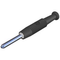 SKS Hirschmann MST 3 Miniatuur-banaanstekker Stekker, recht Stift-Ø: 2 mm Zwart 1 stuk(s) - thumbnail