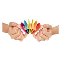 Goki houten regenboog rammelaar - thumbnail