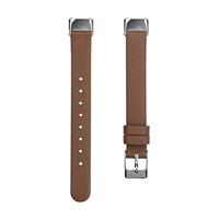 Fitbit Luxe - Leren bandje - Maat: Small - Bruin - thumbnail