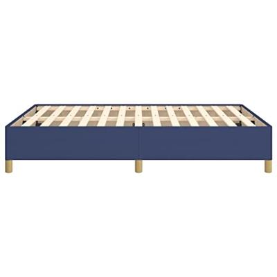 Bedframe zonder matras stof blauw 140x190 cm