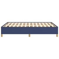 Bedframe zonder matras stof blauw 140x190 cm - thumbnail