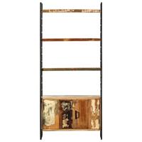 Boekenkast met 4 schappen 80x30x180 cm massief gerecycled hout - thumbnail