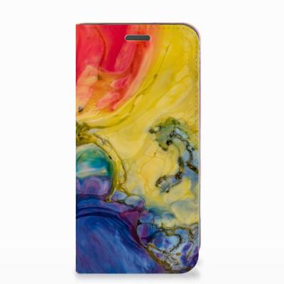 Bookcase Motorola Moto E5 Play Watercolor Dark Bookcase Motorola Moto E5 Play Watercolor Dark