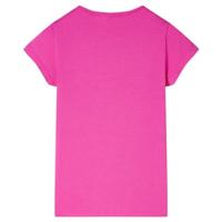 Kindershirt 92 donkerroze - thumbnail