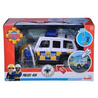 Simba Brandweerman sam politie auto 4x4 met figuur - thumbnail