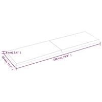 VidaXL Wastafelblad 180x50x(2-6) cm onbehandeld massief hout - thumbnail