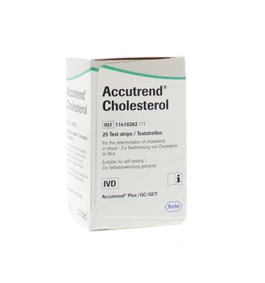 Accutrend Cholesterol Strips 25 11418262165