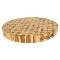 Diversen Bamboe snijplank blokjes patroon 38x4 cm - thumbnail