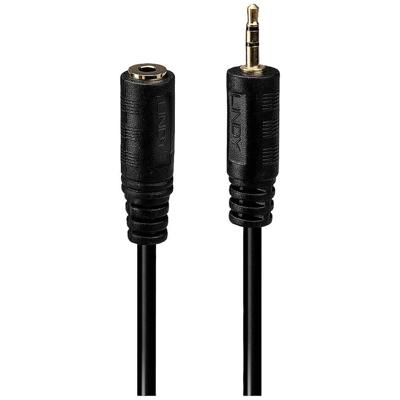 LINDY 35698 Premium Jackplug Audio Adapter [1x Jackplug male 2,5 mm - 1x Jackplug female 3,5 mm] Zwart