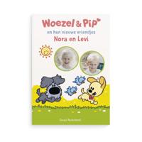 Boek met namen en foto's - Woezel en Pip tweelingeditie - XL boek (Softcover) - thumbnail