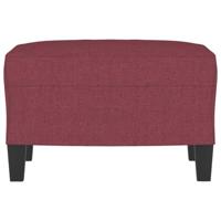 Voetenbank 60x50x41 cm stof wijnrood - thumbnail