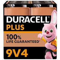 Duracell Plus 9V batterijen (4) - thumbnail