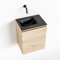 MONDIAZ OLAN 40cm toiletmeubel washed_oak. LEX wastafel urban links geen kraangat - thumbnail