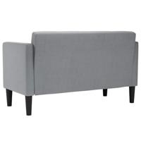 Loveseat Bank Lichtgrijs 111 cm Stof - thumbnail