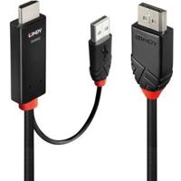 DisplayPort naar HDMI Kabel LINDY 41498 1 m Zwart - thumbnail
