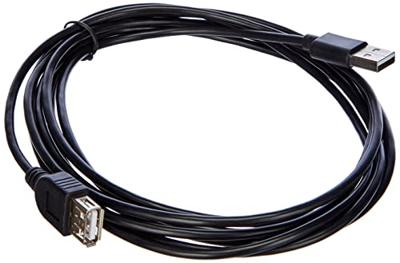 Akyga USB-kabel USB-A stekker, USB-A bus 3.00 m Zwart AK-USB-19