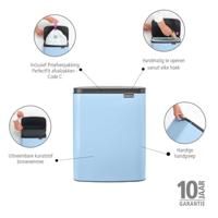 Brabantia Bo Afvalemmer 12 L - Dreamy Blue - thumbnail