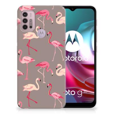 Motorola Moto G30 | G10 | TPU Hoesje | Flamingo