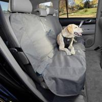 Kurgo Heather Bench Seat Cover, Dog Car Seat Protector, Waterdicht & Stainbestendig, Secure Fit, Charcoal Grey - thumbnail